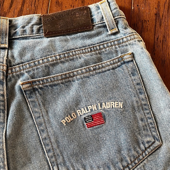 Vintage 1990s Polo Ralph Lauren Denim Shorts - Picture 7 of 9